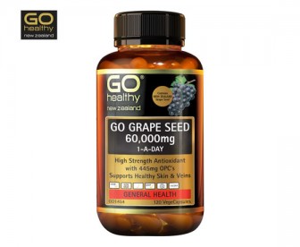 Go Healthy 高之源 葡萄籽胶囊6000mg 120粒 Go Healthy 高之源 葡萄籽胶囊6000mg 120粒